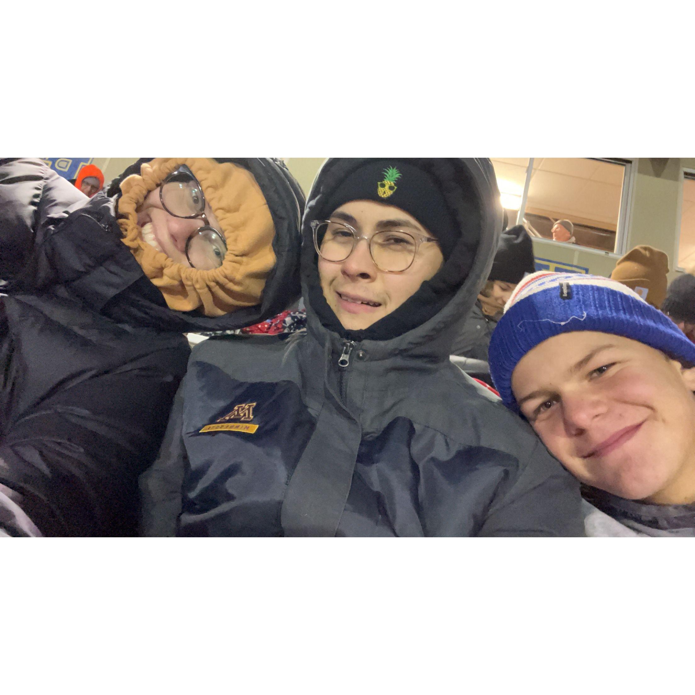 Cold football game! Ft. Wyatt :)