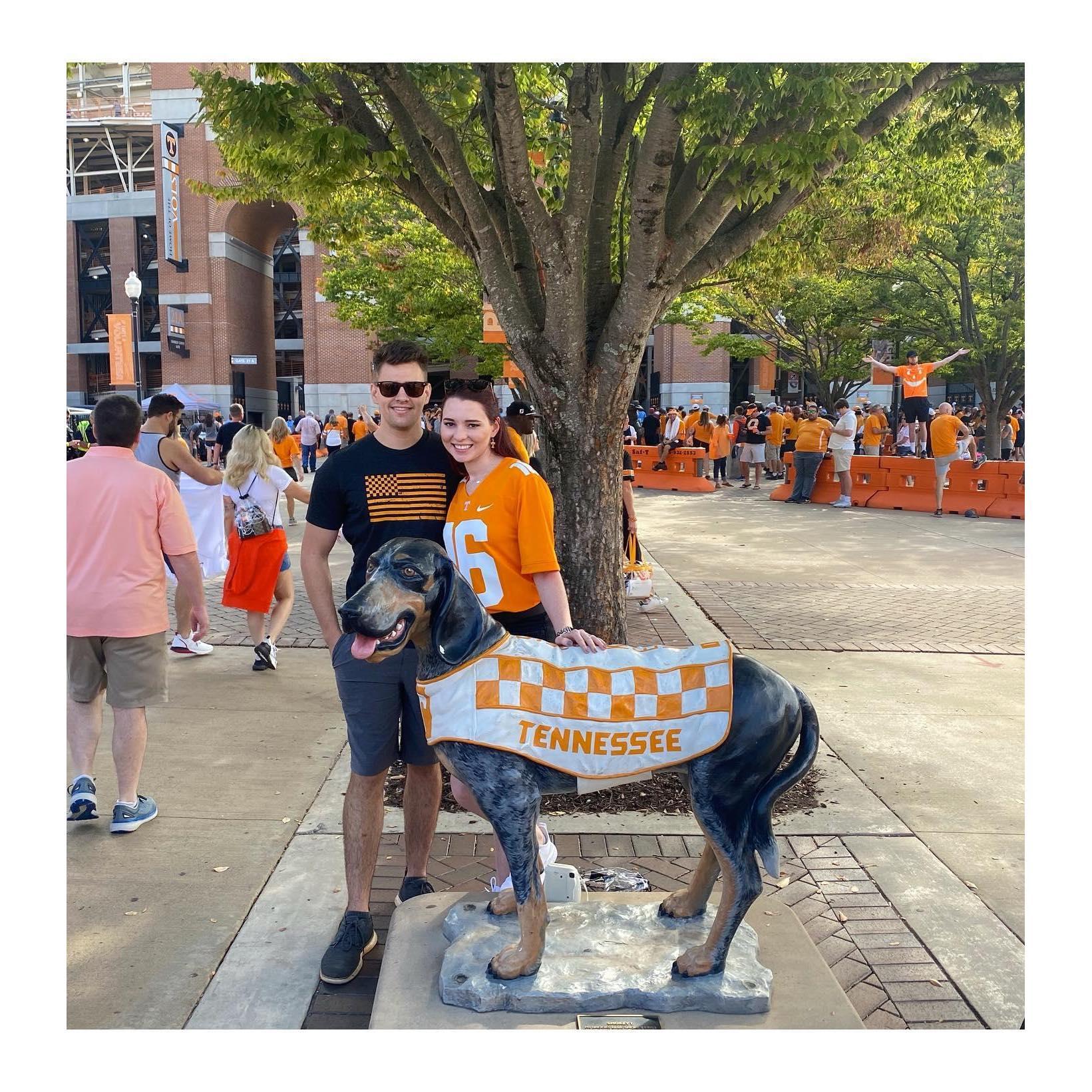Parker's first UT game! Go Vols!