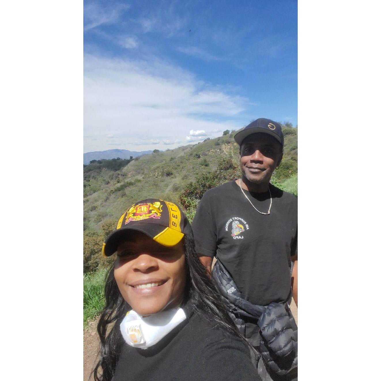 One of the First and last times we hiked together.