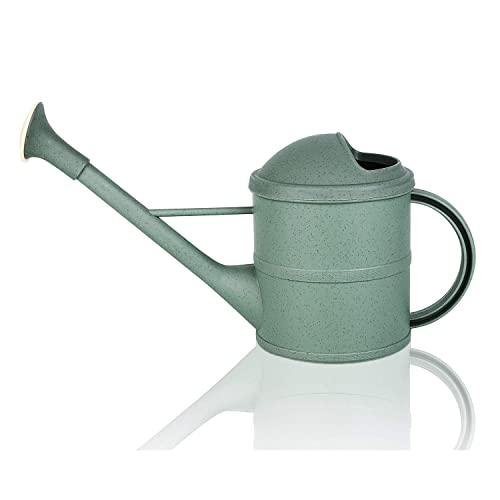 Fusolo Outdoor Watering cans for Garden Plants 1.6L with Long Spout Removable Shower Head Small Watering Pot (1.6 L, Light Green)