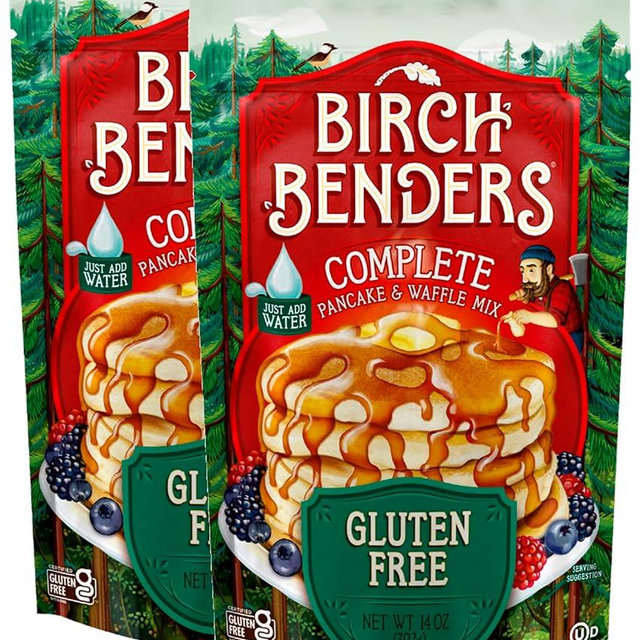 Birch Benders Gluten Free Pancake and Waffle Mix, 14 oz (Pack of 2)