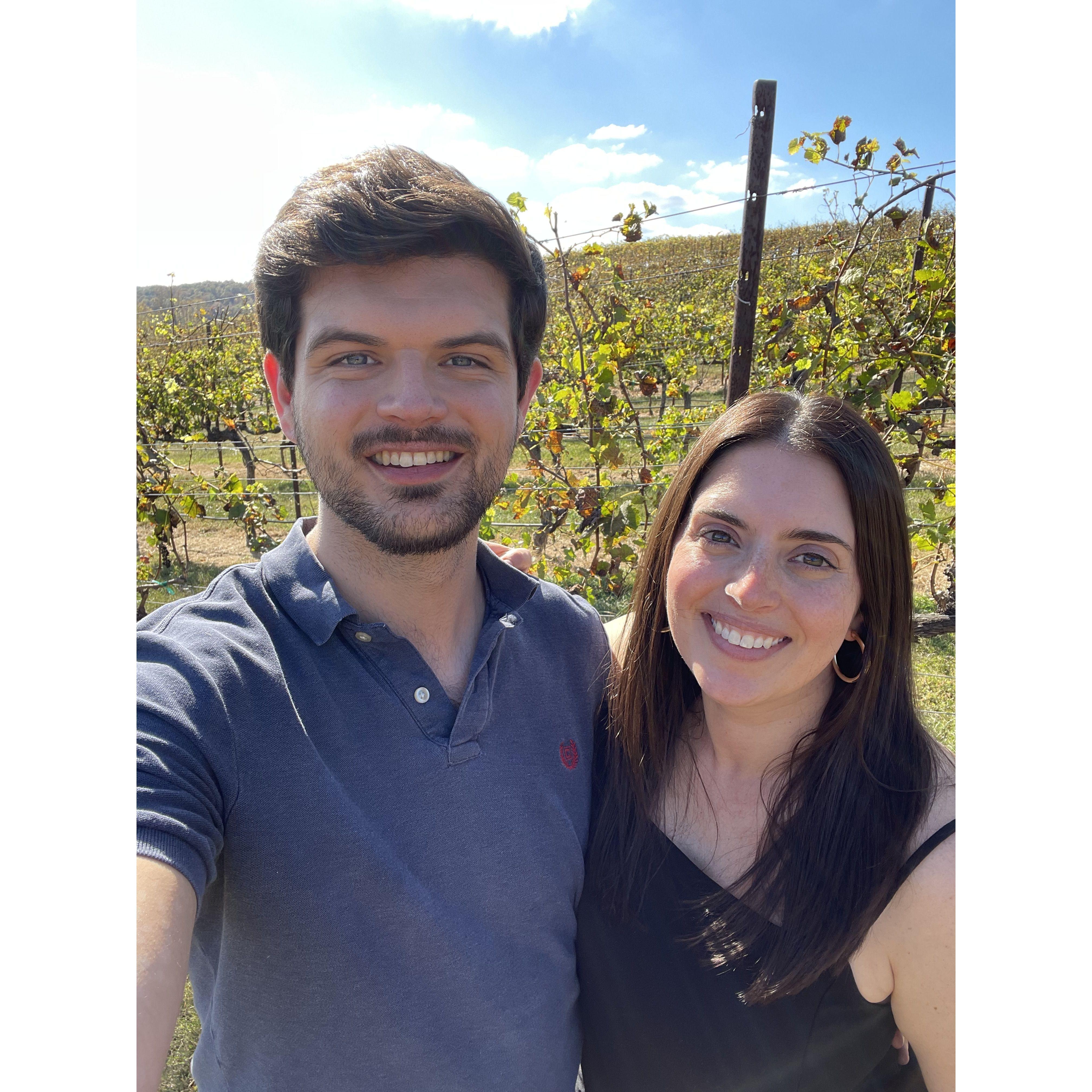 Celebrating Kristina's day of birth at Montaluce Winery, one of the stops during a day full of surprises!