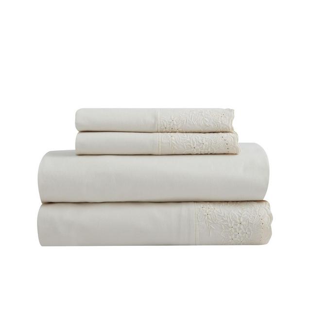 Soft Wash Vintage Floral Lace Sheet Set, King