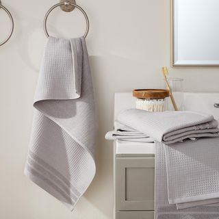 Basics Waffle Woven Terry Hand Towel, Set of 4