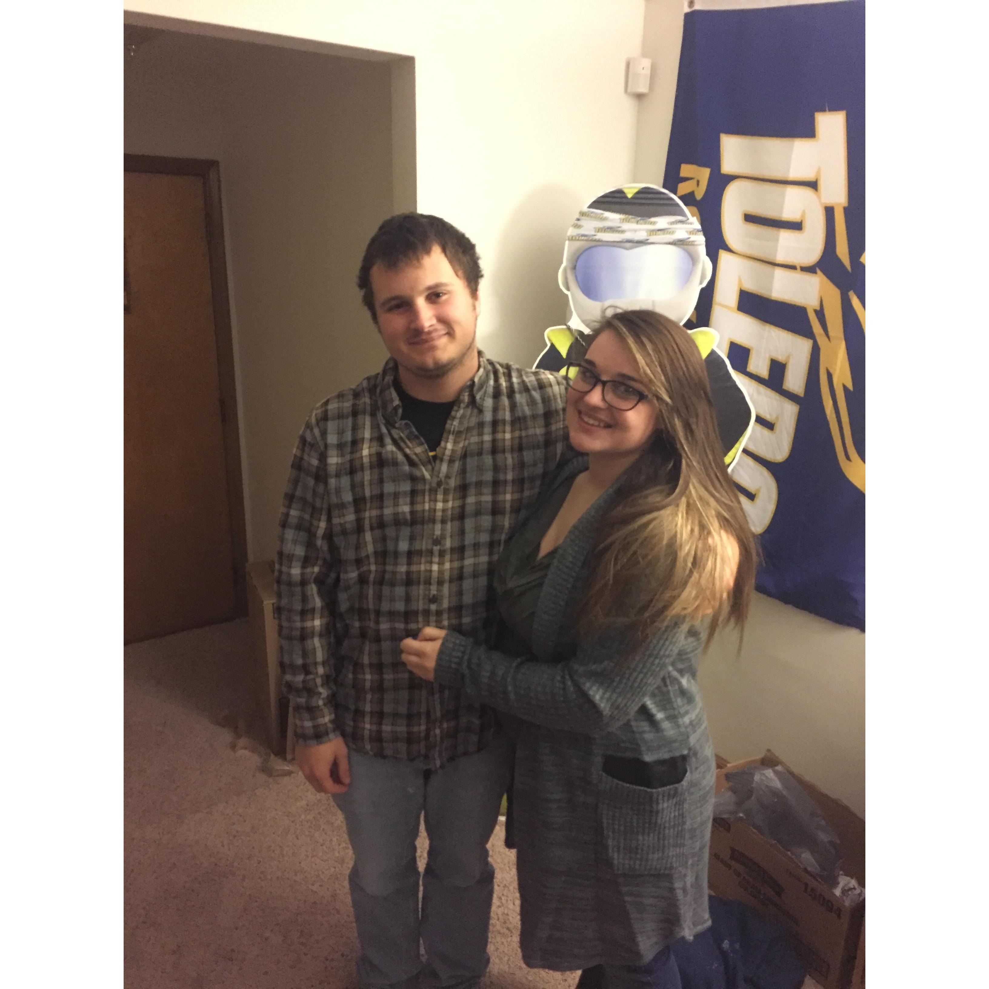 Our five year anniversary. 2015.