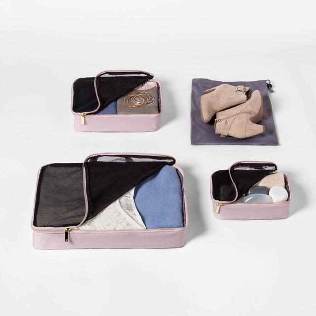 4pc Packing Cube Set Violet Ice Open Story™