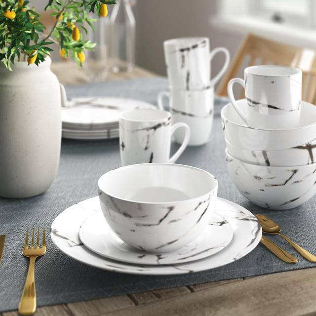Cara 16 Piece Full Set, Service for 4