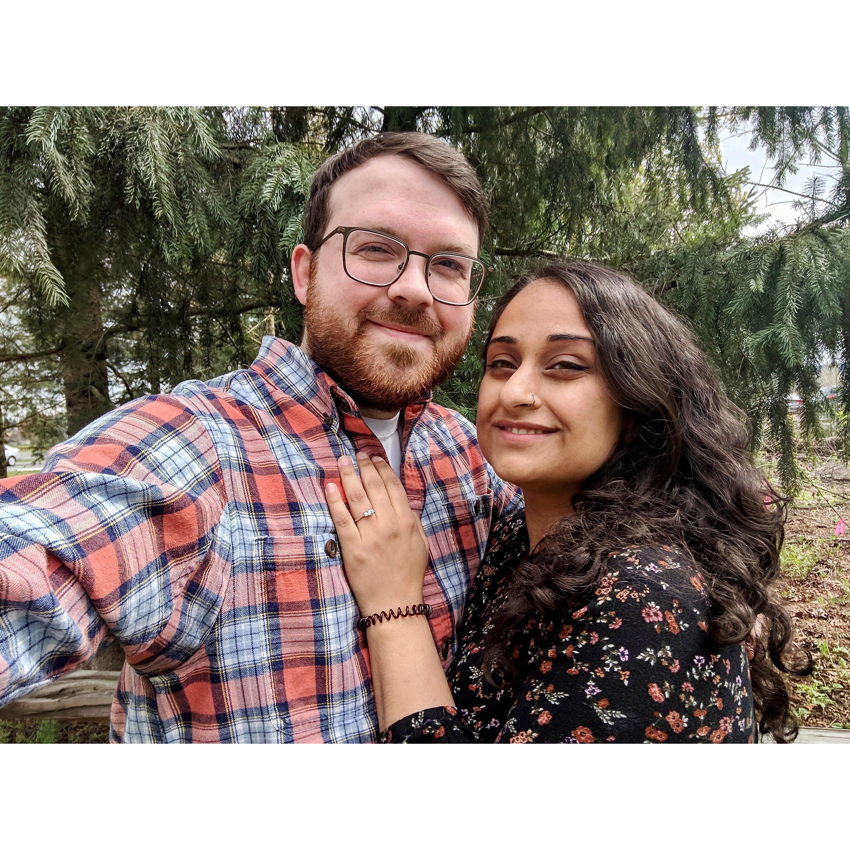 Engaged at Marymoor Park!