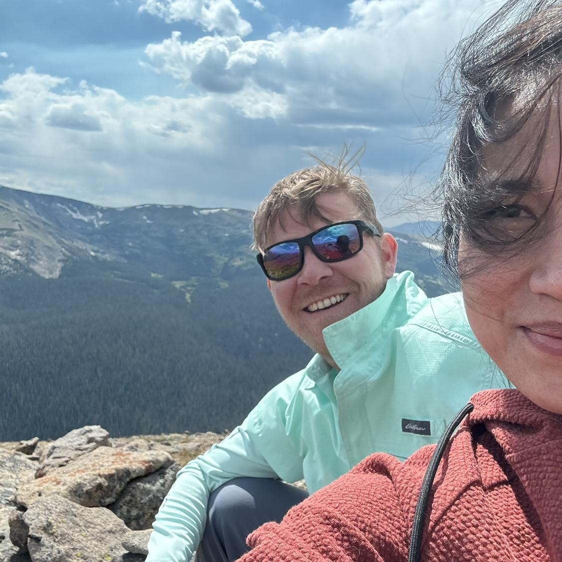 On top of the Rocky Mountains in Colorado