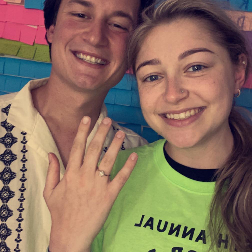 The morning we got engaged.