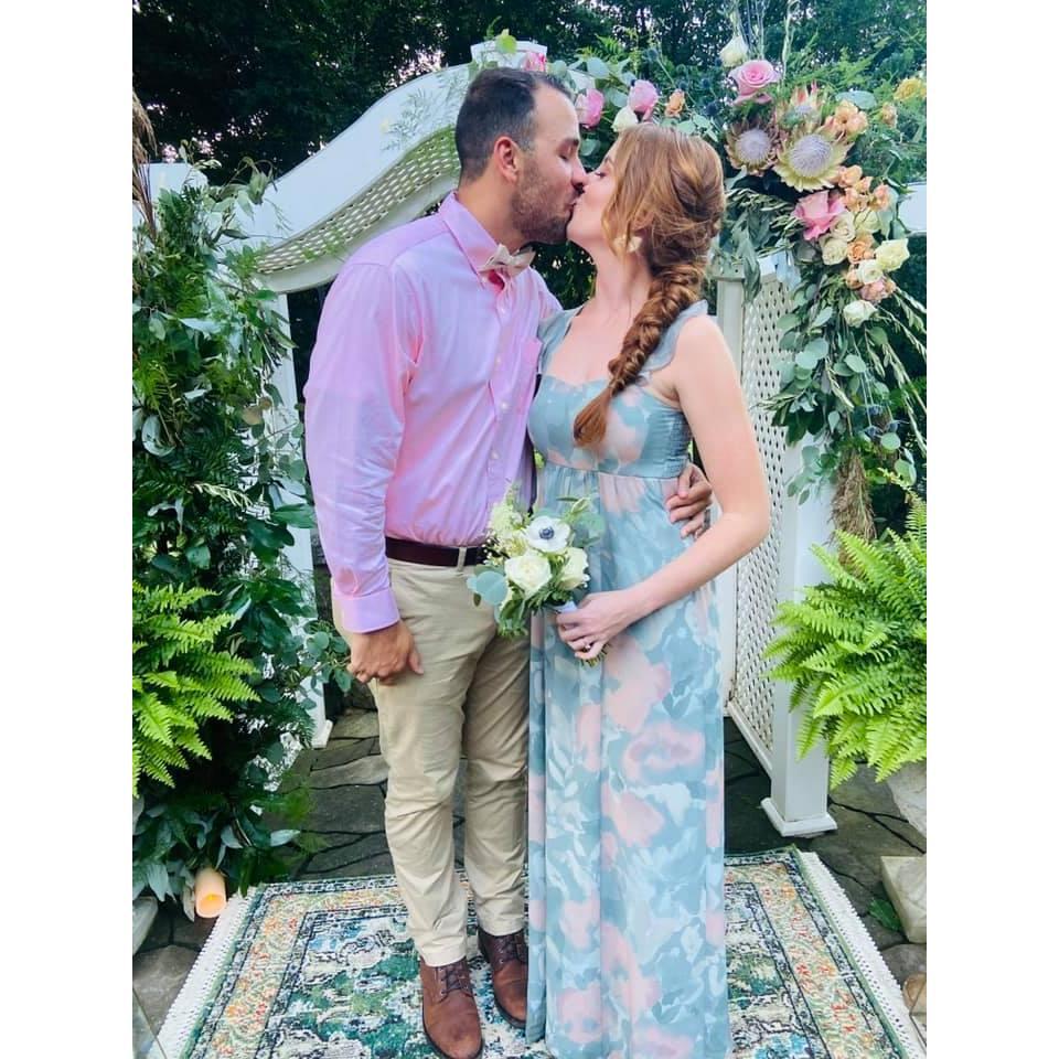 Celebrating Hayley's sisters wedding, July 2021