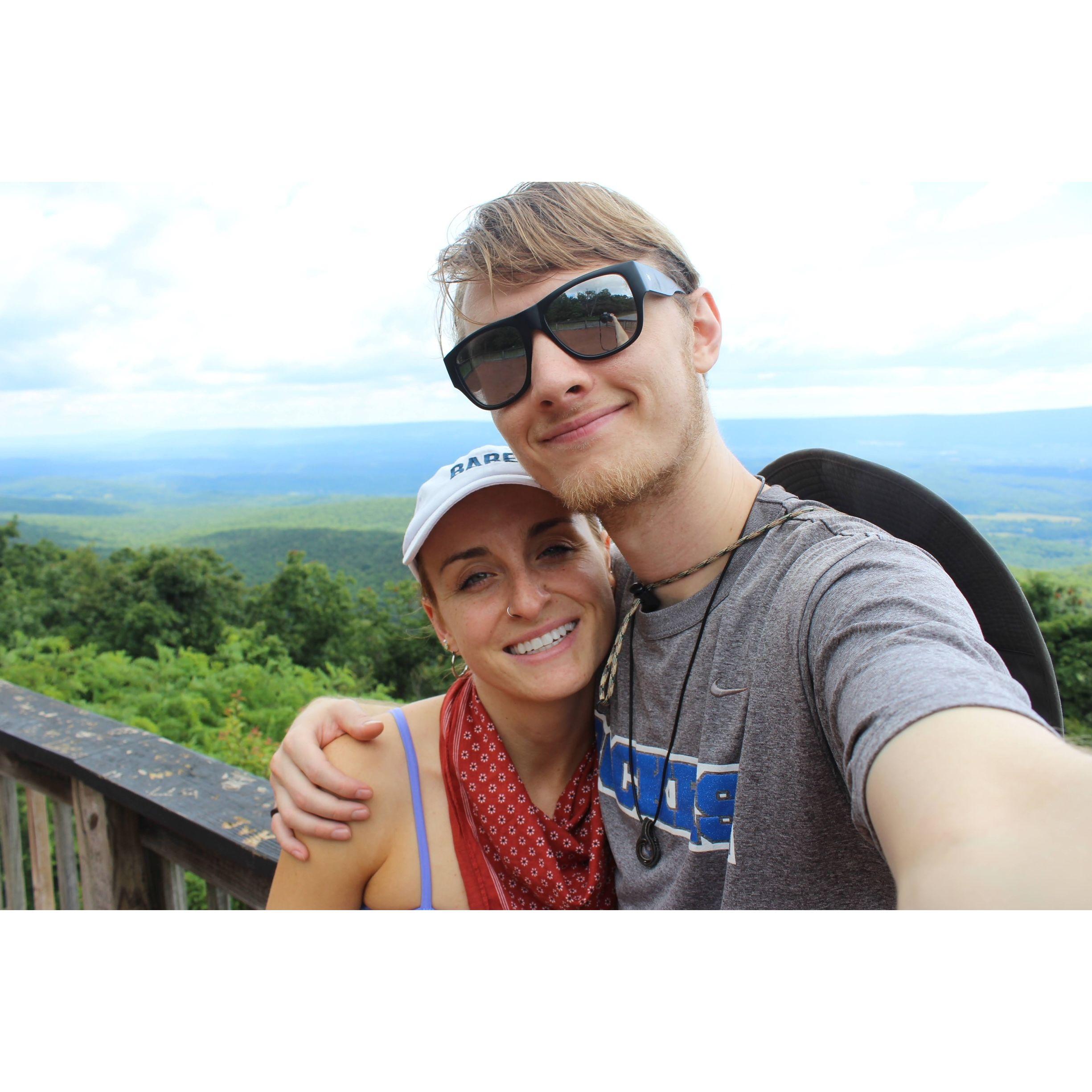 Hiking Cacapon Mountain in WV (2021).