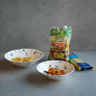 Terrazzo Azzurro Pasta Bowls, Set of 2