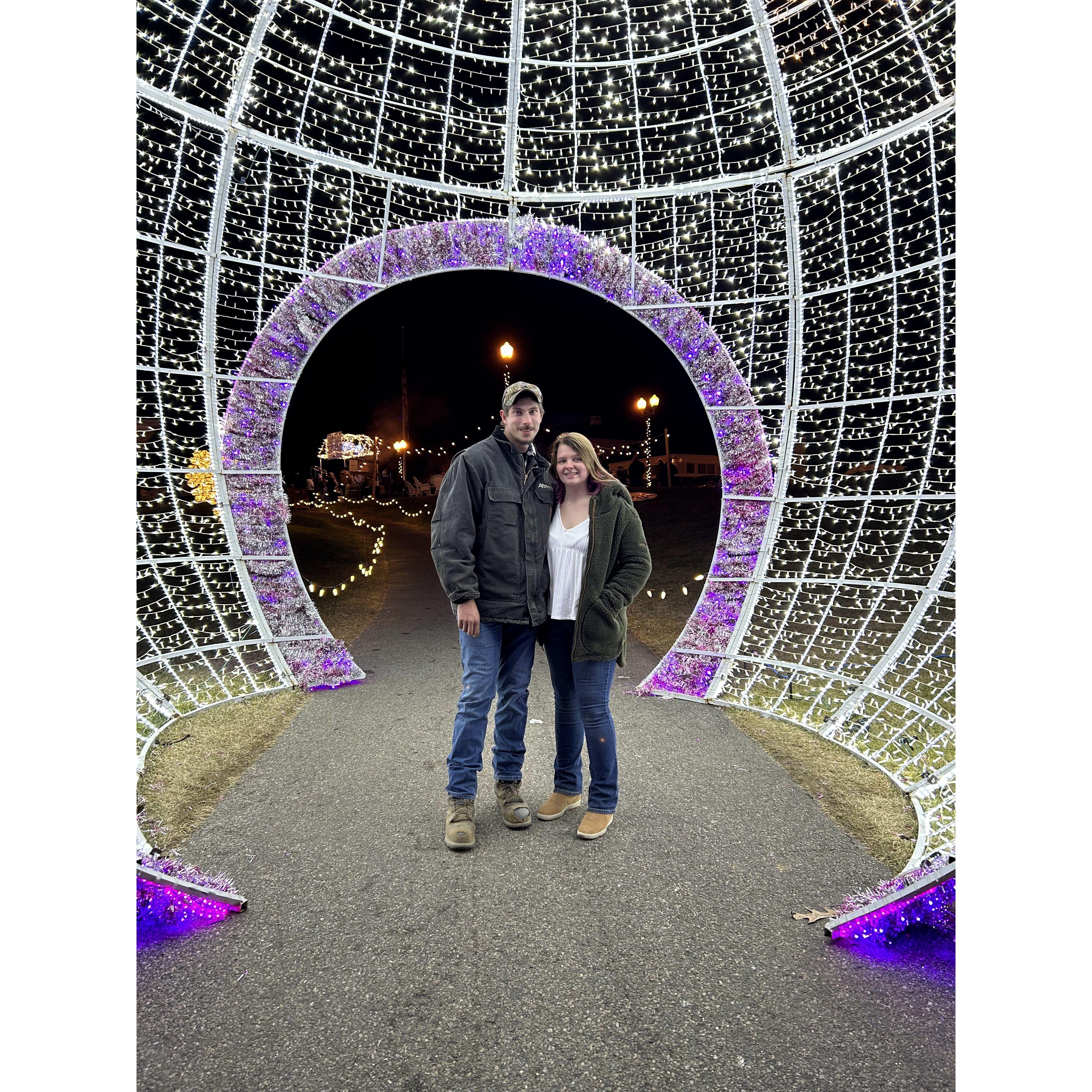 December 16, 2023 - We tried something new and went to a place called Labelle Winery in NH for a light display. It was a fun time!