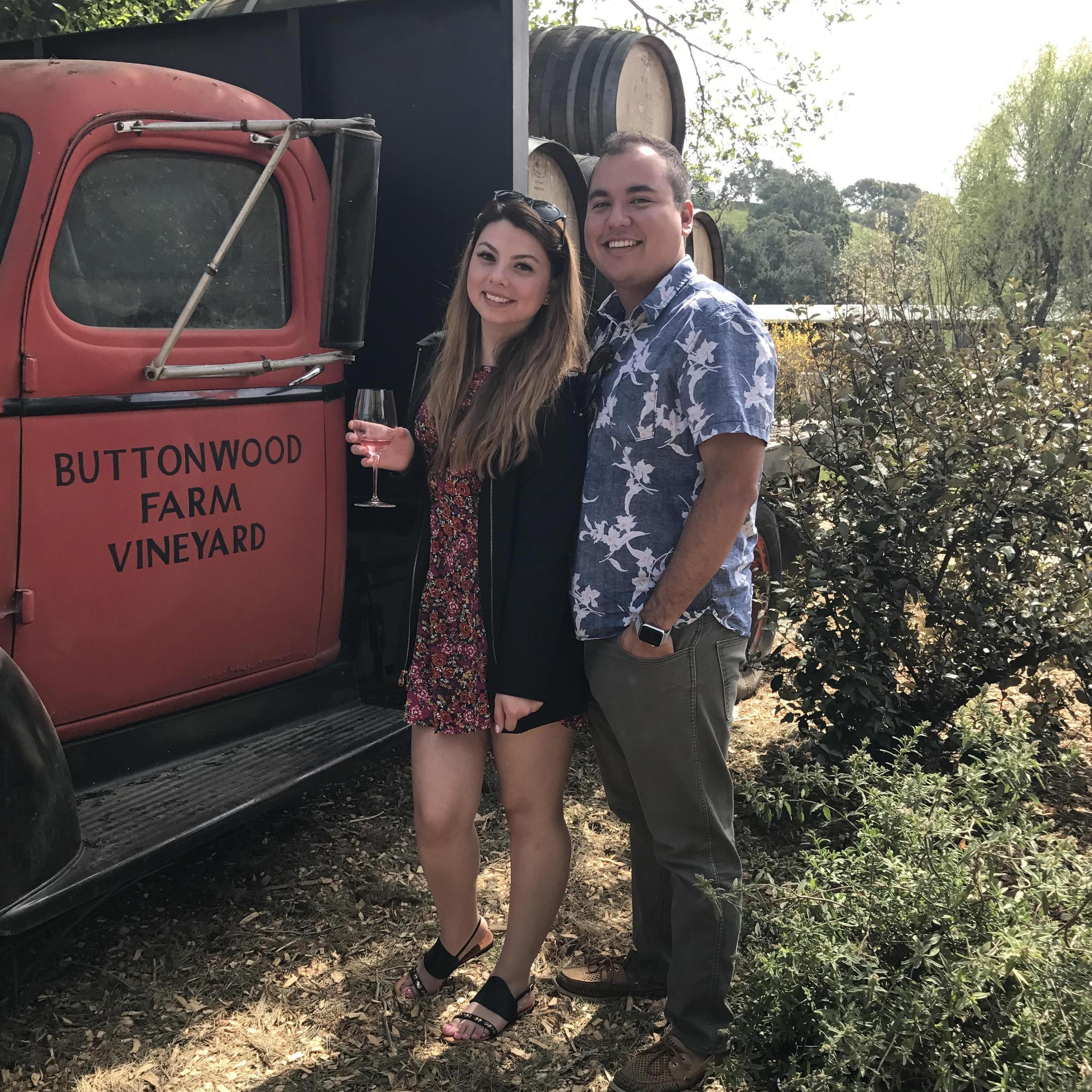 Our first time wine tasting together 🍷