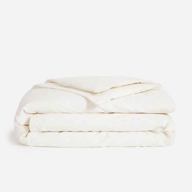 Luxe Sateen Duvet Cover: Cream