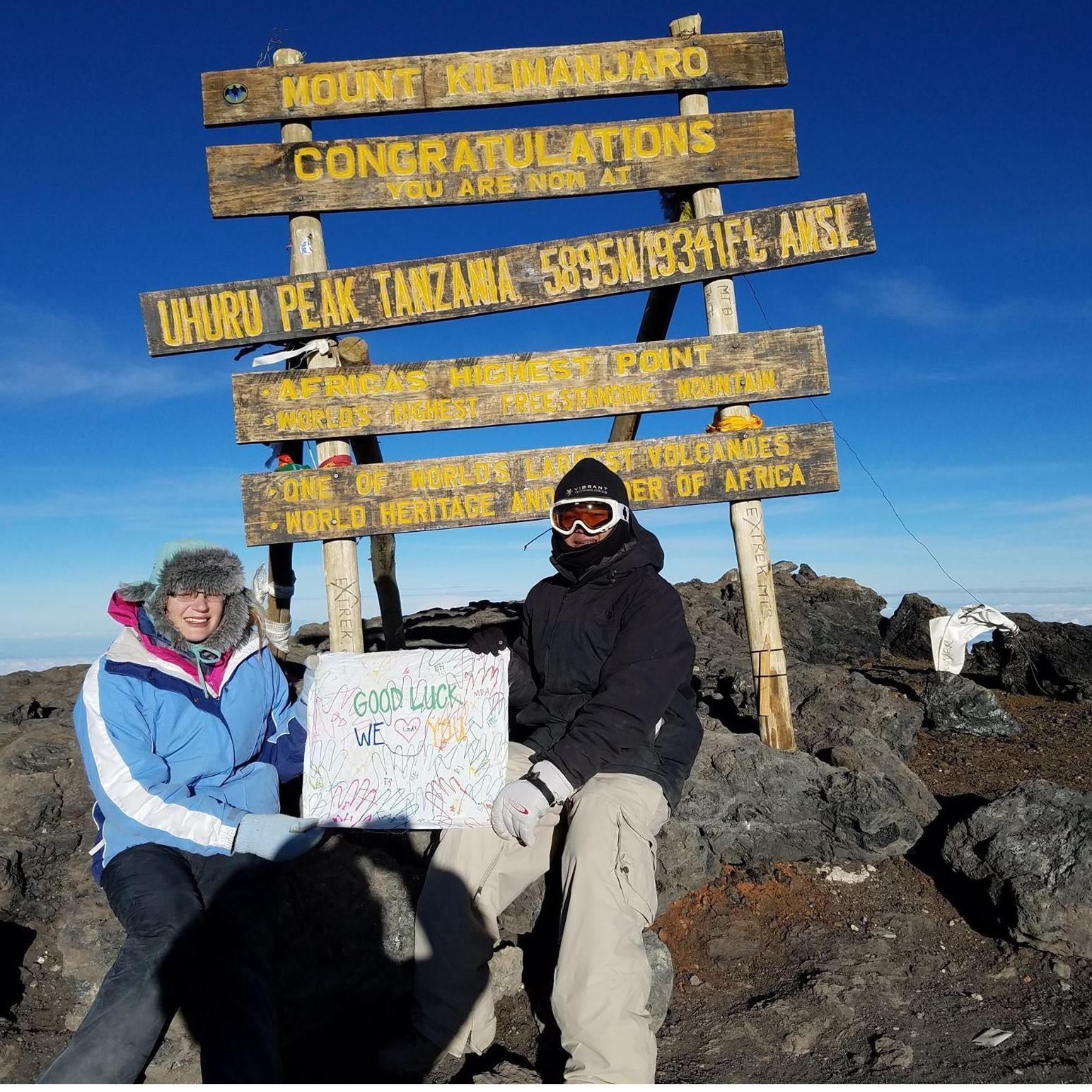 In 2017 we took on the challenge of climbing Mt. Kilimanjaro together and succeeded in reaching the tippy top!
