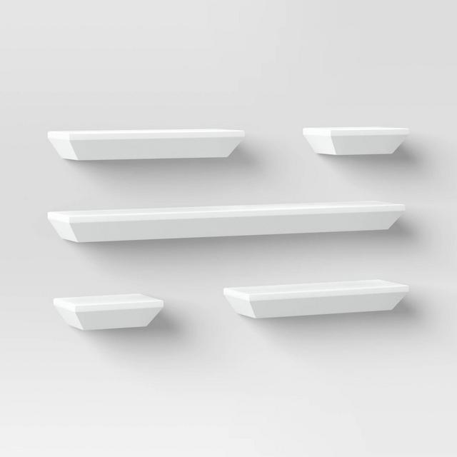 5pc Wedge Shelf White - Threshold™