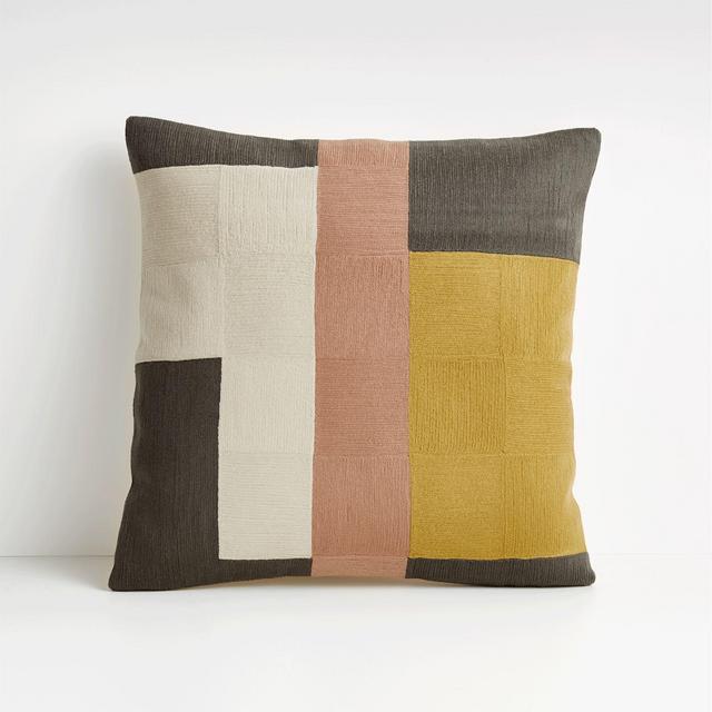 Clarita 18" Modern Pillow with Down-Alternative Insert