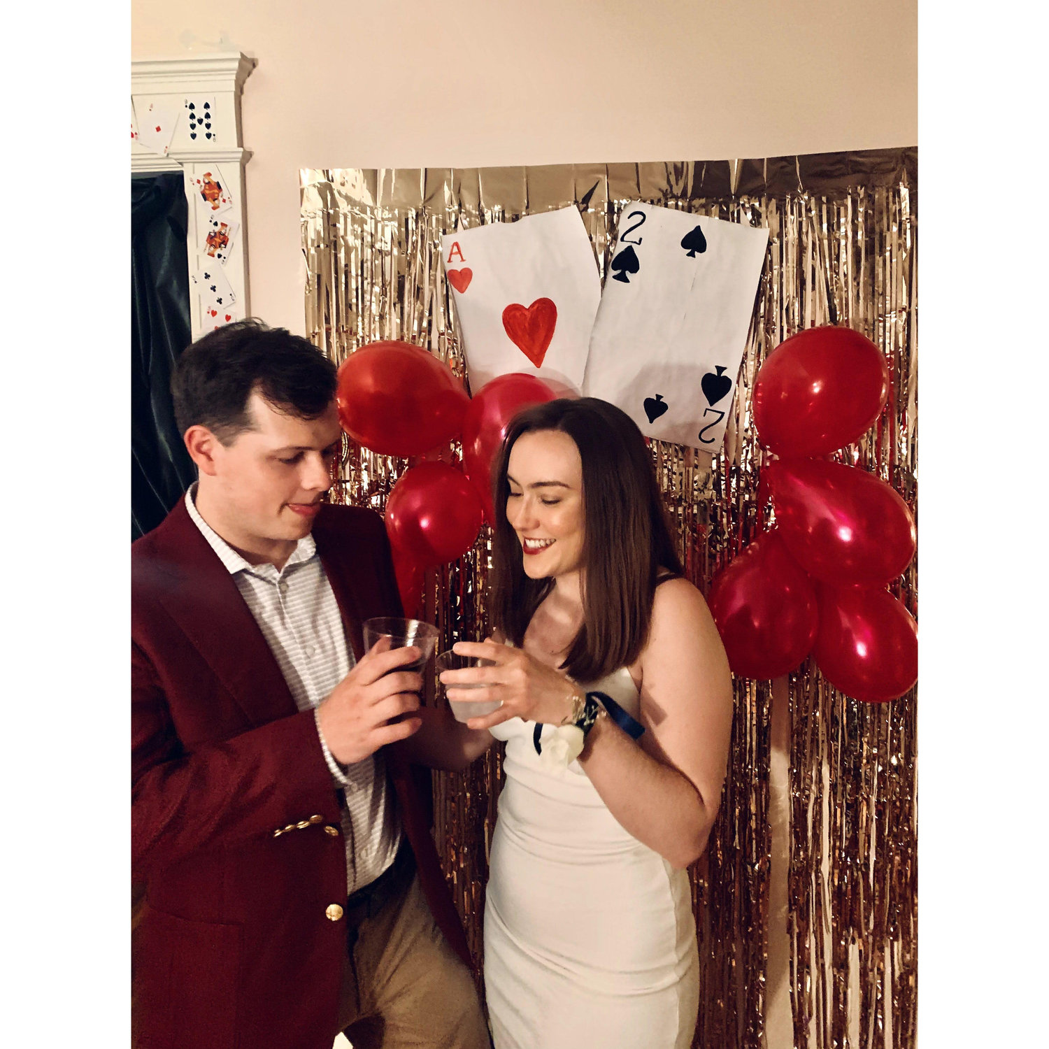 Prom at Courtney's roommate's college home