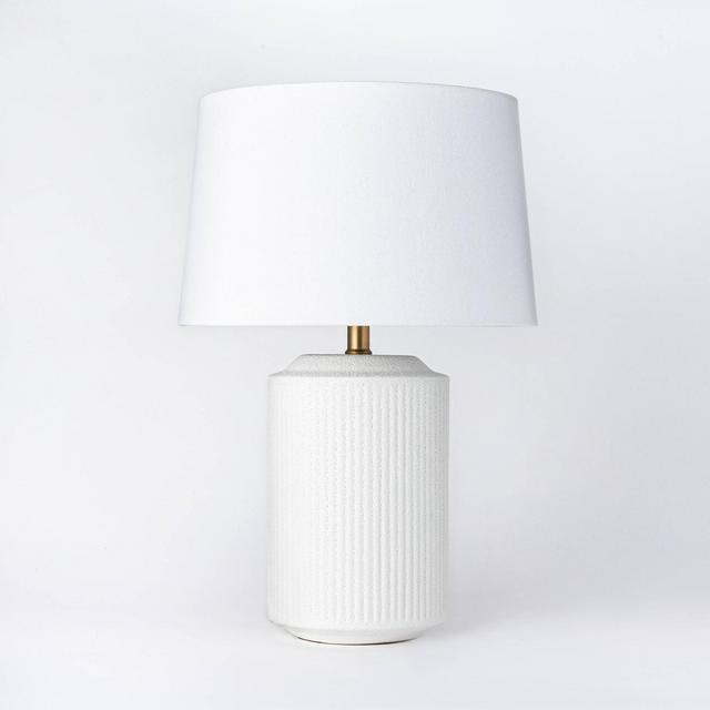 Ceramic Assembled Table Lamp White (Includes Energy Efficient Light Bulb)- Threshold™ designed with Studio McGee