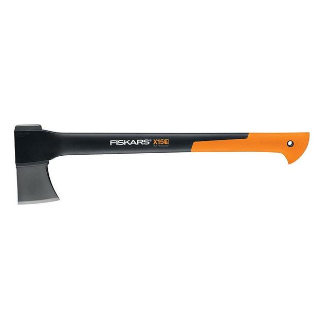 Fiskars X-series™ X15 Chopping Axe with Forged Steel Blade and 23" Shock Absorbing Handle - Lawn and Garden Tools - Black/Orange