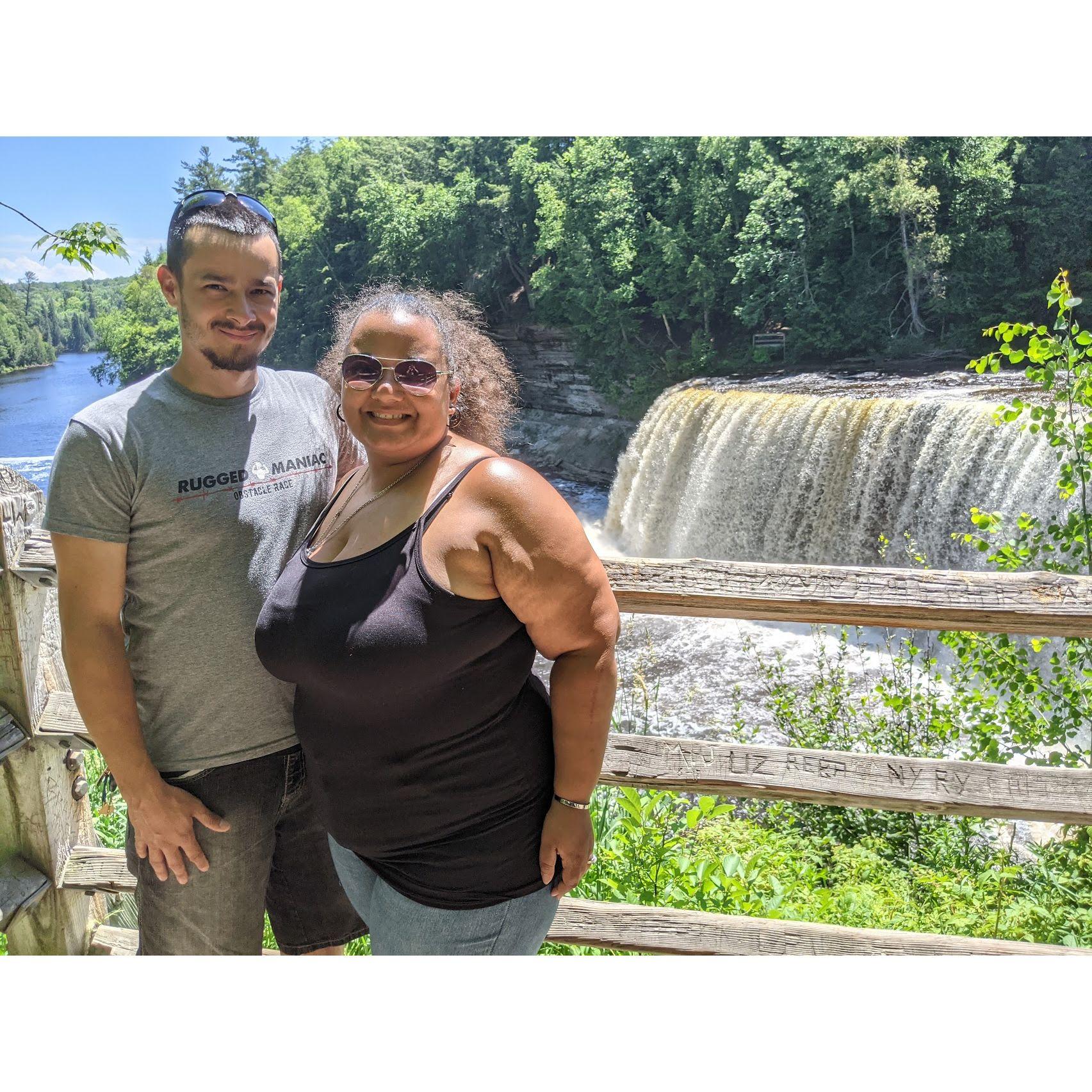 A trip to a park that had a waterfall in it.  We can't remember the name, for all we know it's Niagara Falls.  Just go with it. ;)