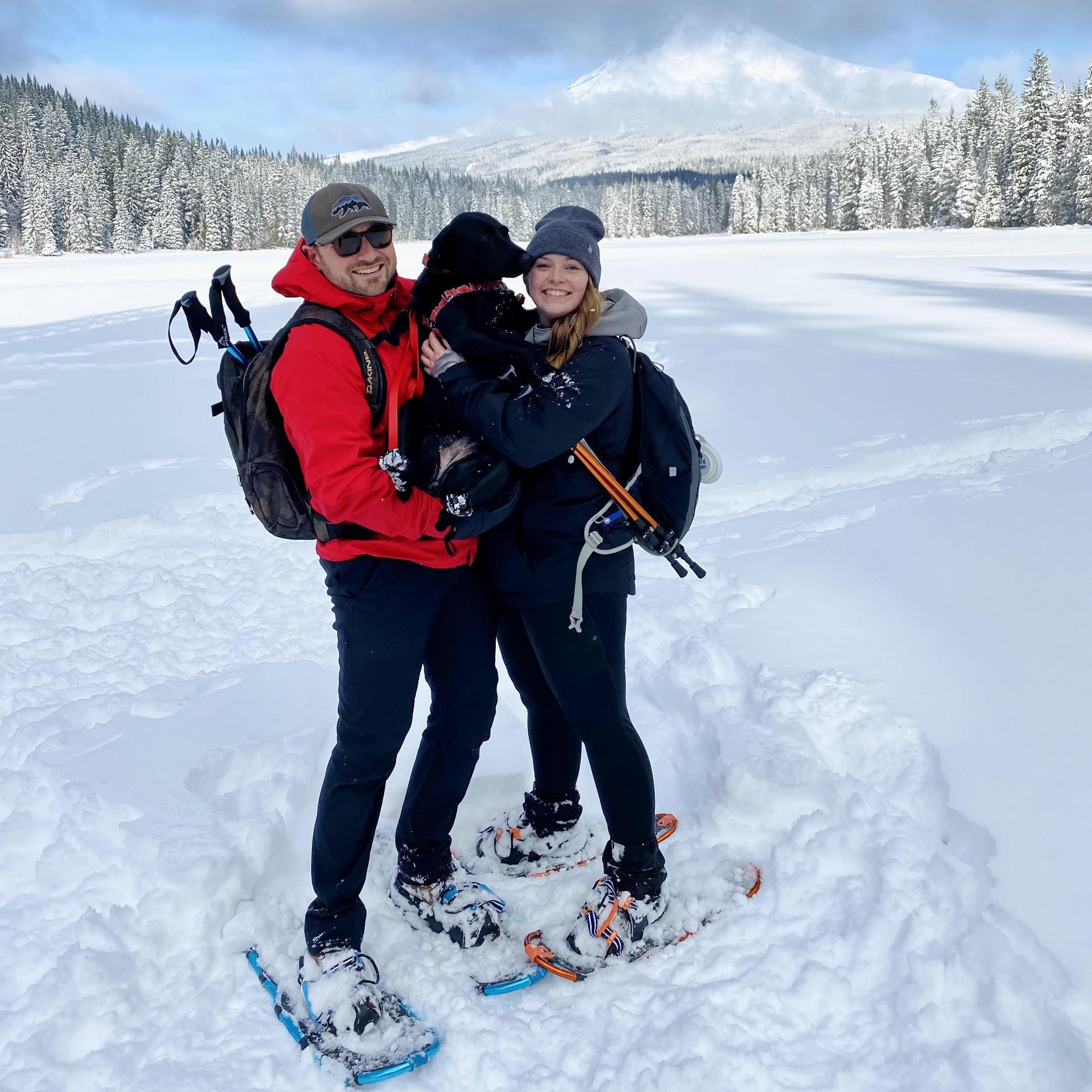 December 12, 2020 | Snowshoeing Trillium Lake.
