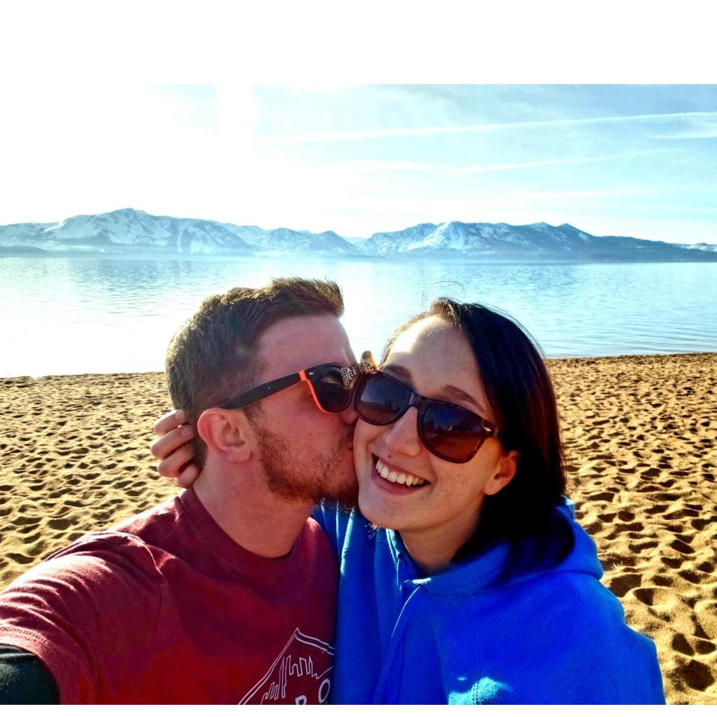 First hike together in Tahoe January 2019