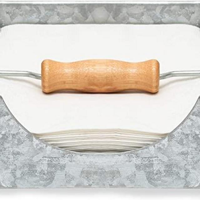 Farmhouse Napkin Holder 7x7, Silver