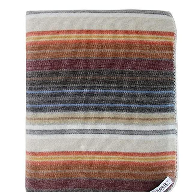 Alpakitas Premium Handmade Alpaca Throw Blanket | Blankets & Throws | Cooling Blanket | Queen Blanket Size 87 x 64 inches | Fleece Blanket | Fuzzy Blanket (White & Brown)