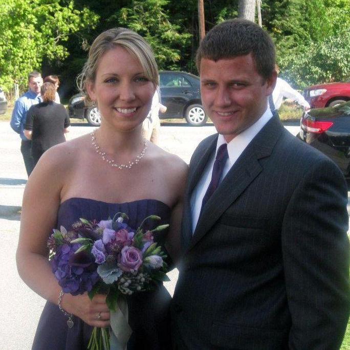 At Caitlin and Travis's wedding.