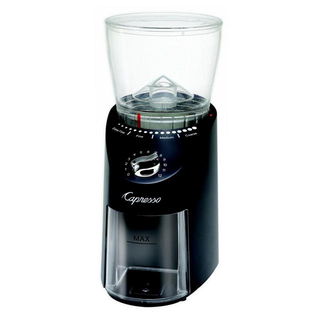 Capresso® Infinity PLUS Conical Burr Grinder in Black