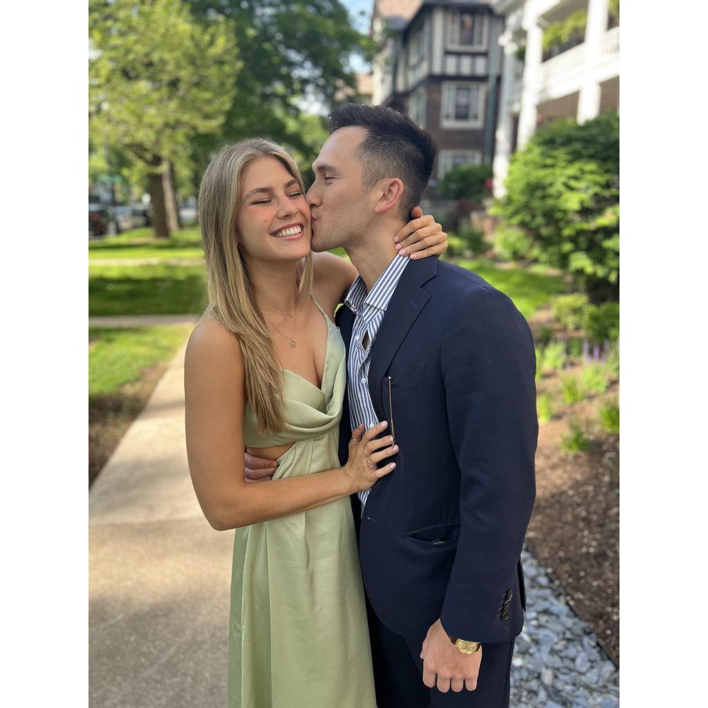 First time as each other's wedding date