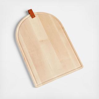 Tomos Maple Cutting Board with Leather Strap