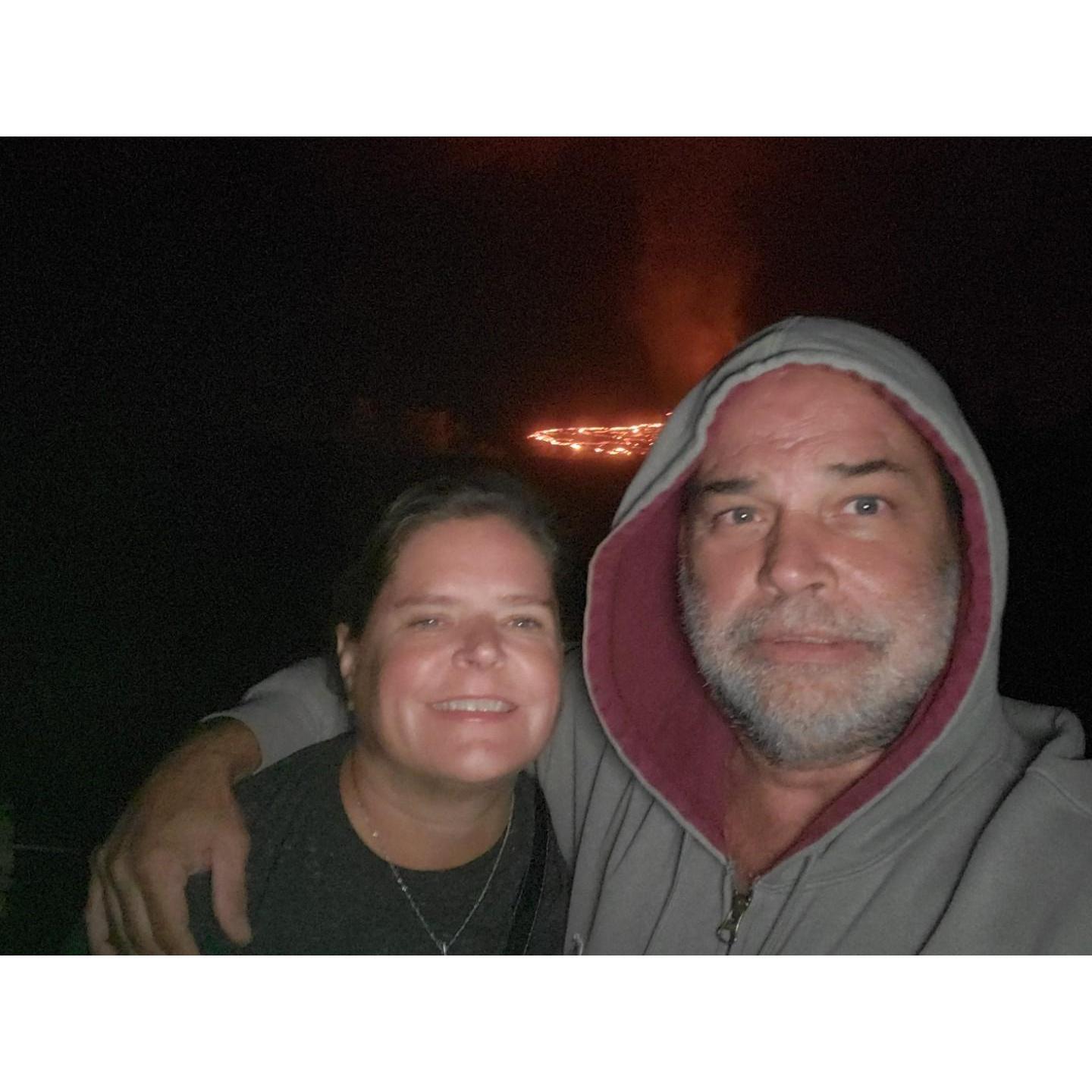 Checking out the volcano