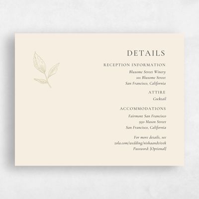 Butter, Beige Wedding Enclosure - Cardinell
