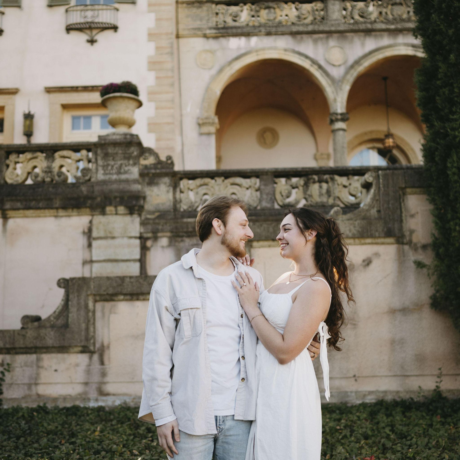 Engagement photos at the Philbrook November 2025