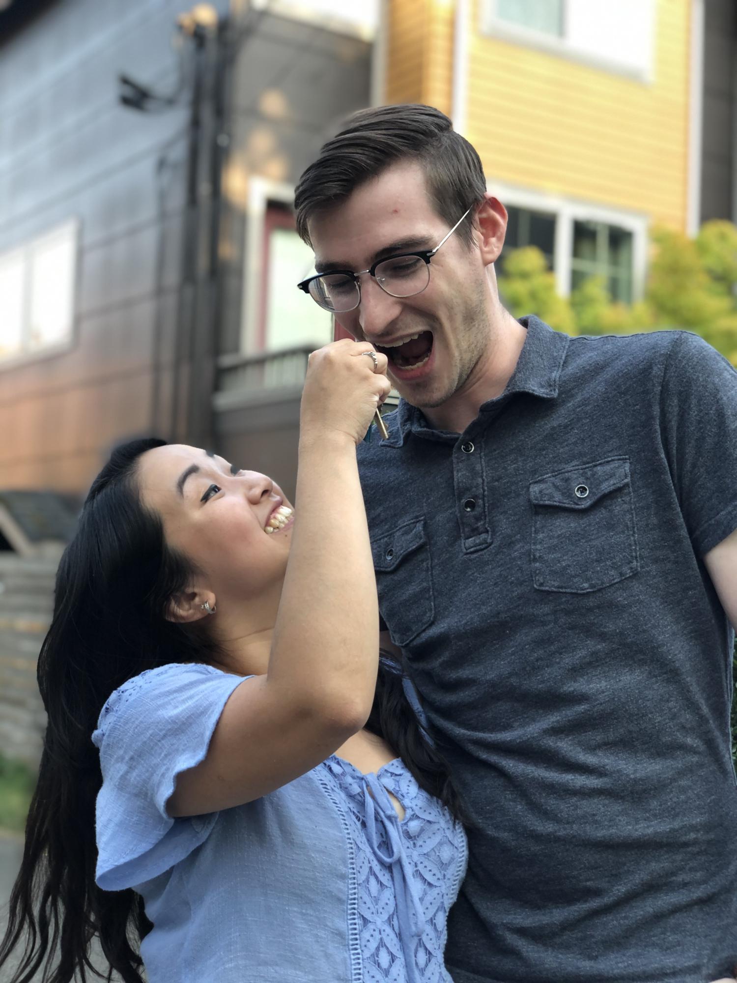 Celebrating Mykhanh closing on her first home! Josh is stoked to become her roommate forever.