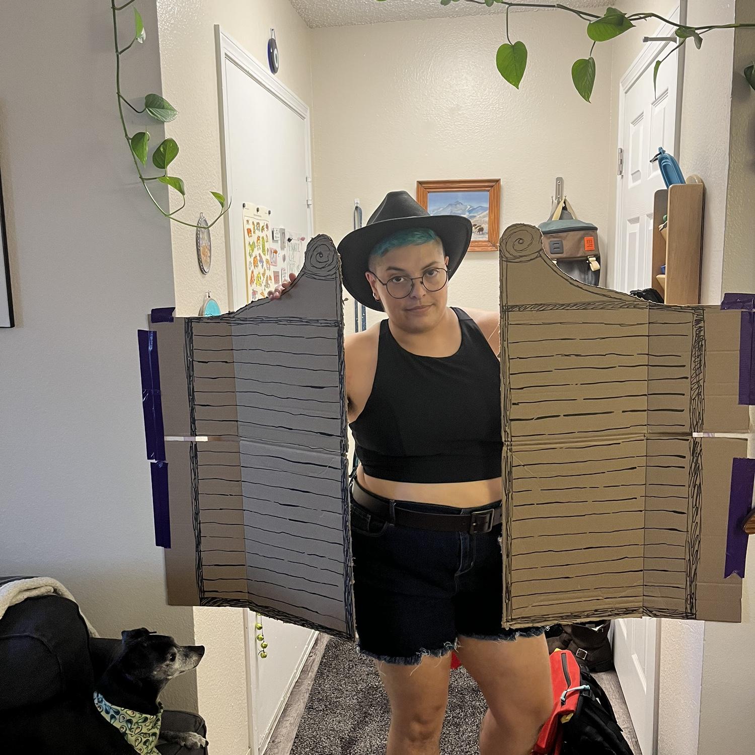 Olivia's cowgirl welcome to CO party featuring saloon doors