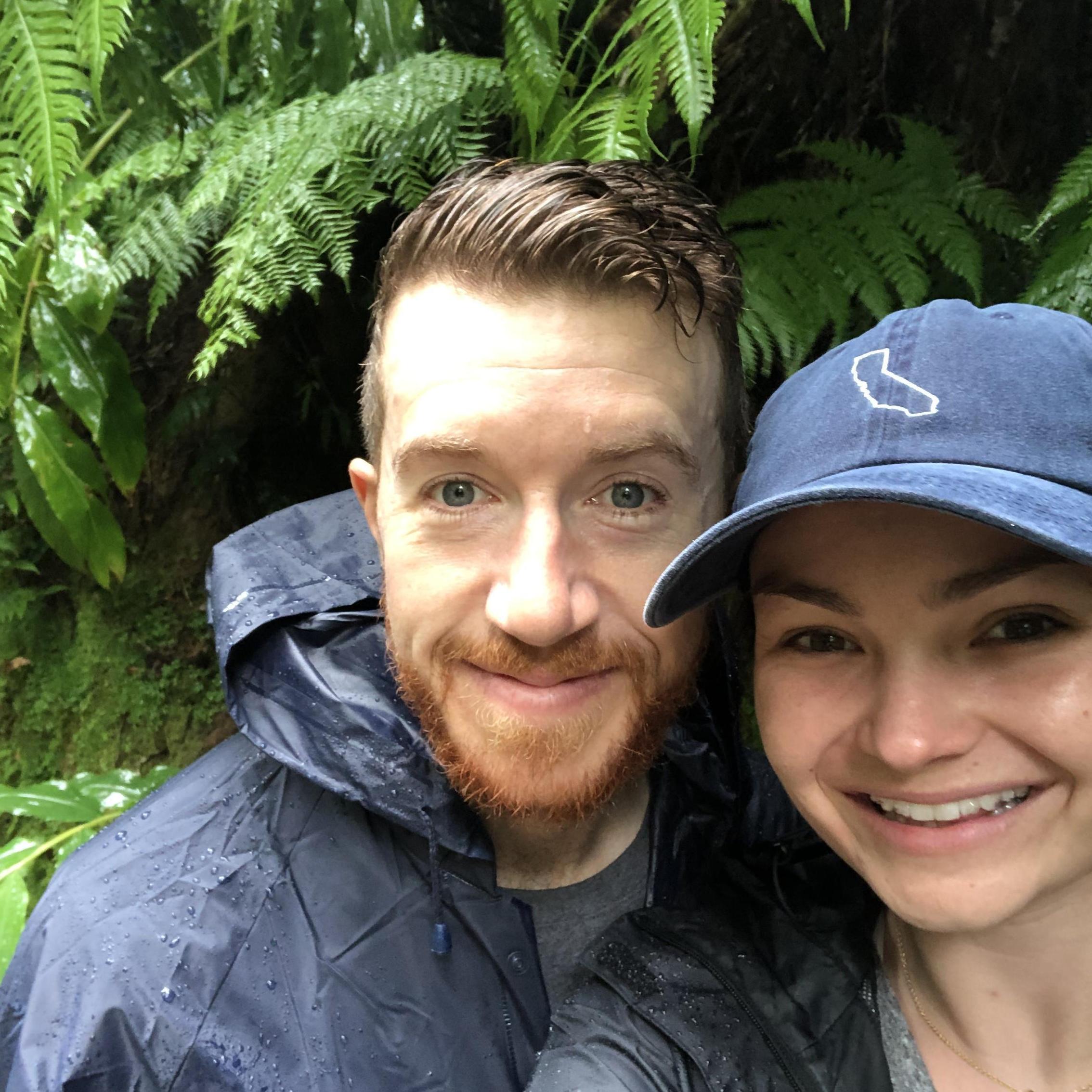 Hiking in the rain, in the Azores