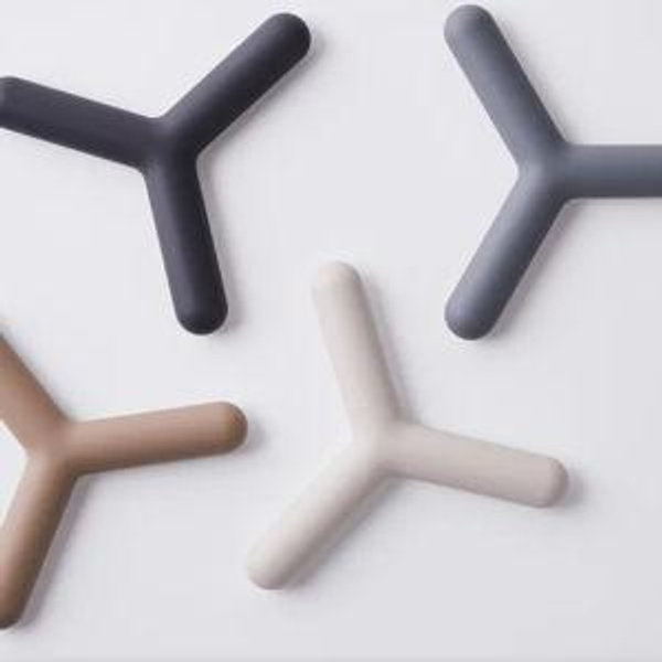 blomus Modern Silicone Trivets (Set of 2), 4 Colors, Silicone & Stainless Steel