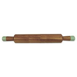 Jamie Oliver Acacia Wood Rolling Pin in Natural/Blue