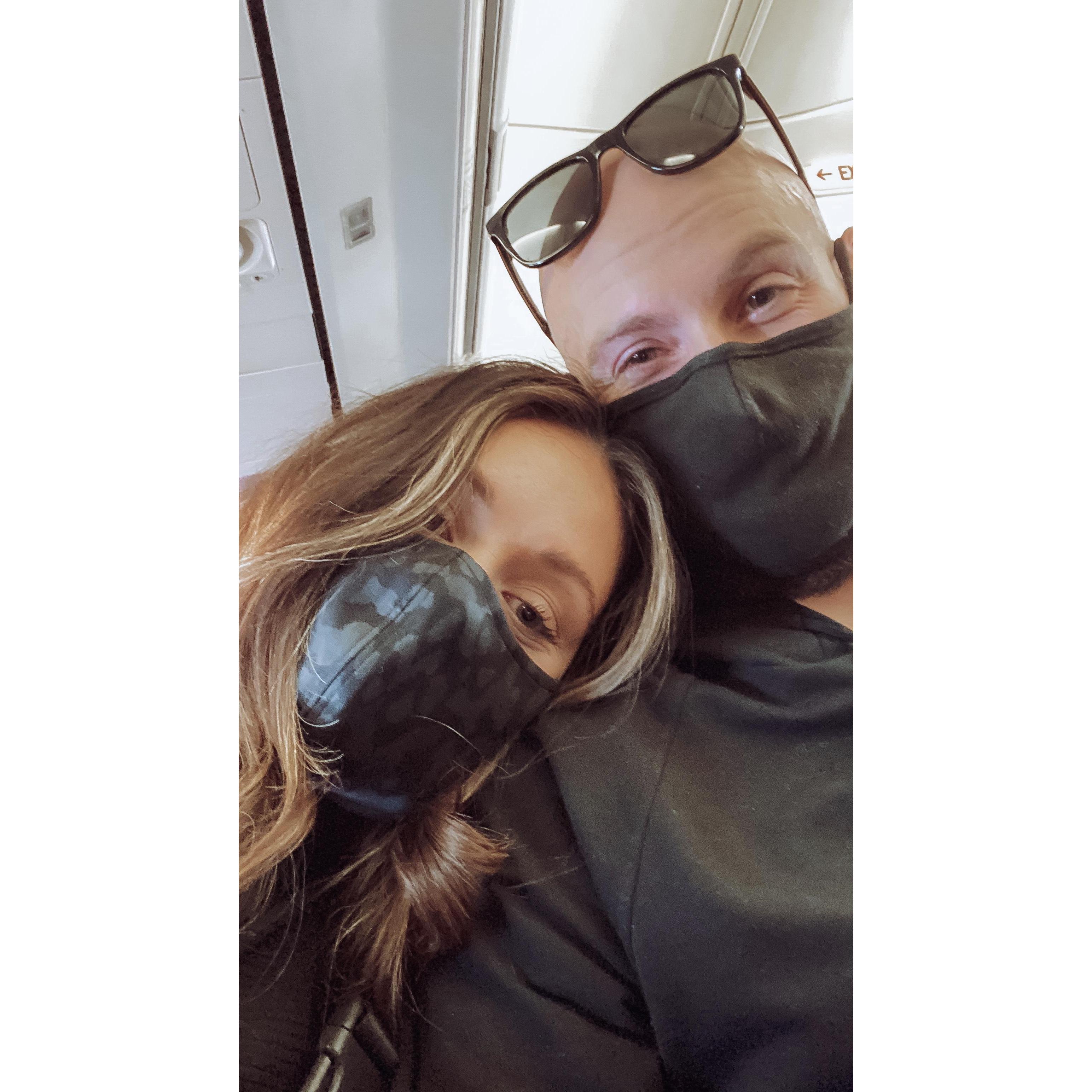 We met in the middle of a pandemic, which had its challenges, but we pushed through together!
