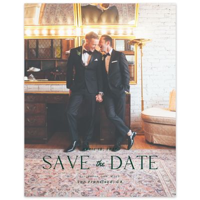 Dark Forest, Green Wedding Digital Save the Date - Metropol Photo