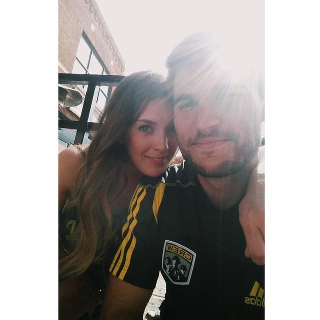 After attending a Columbus Crew game, May 2015.