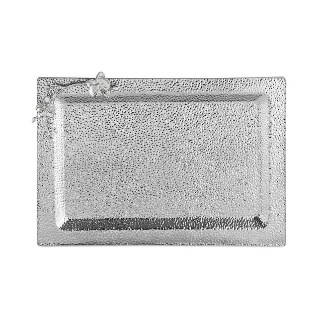 Michael Aram White Orchid Large Glass Tray