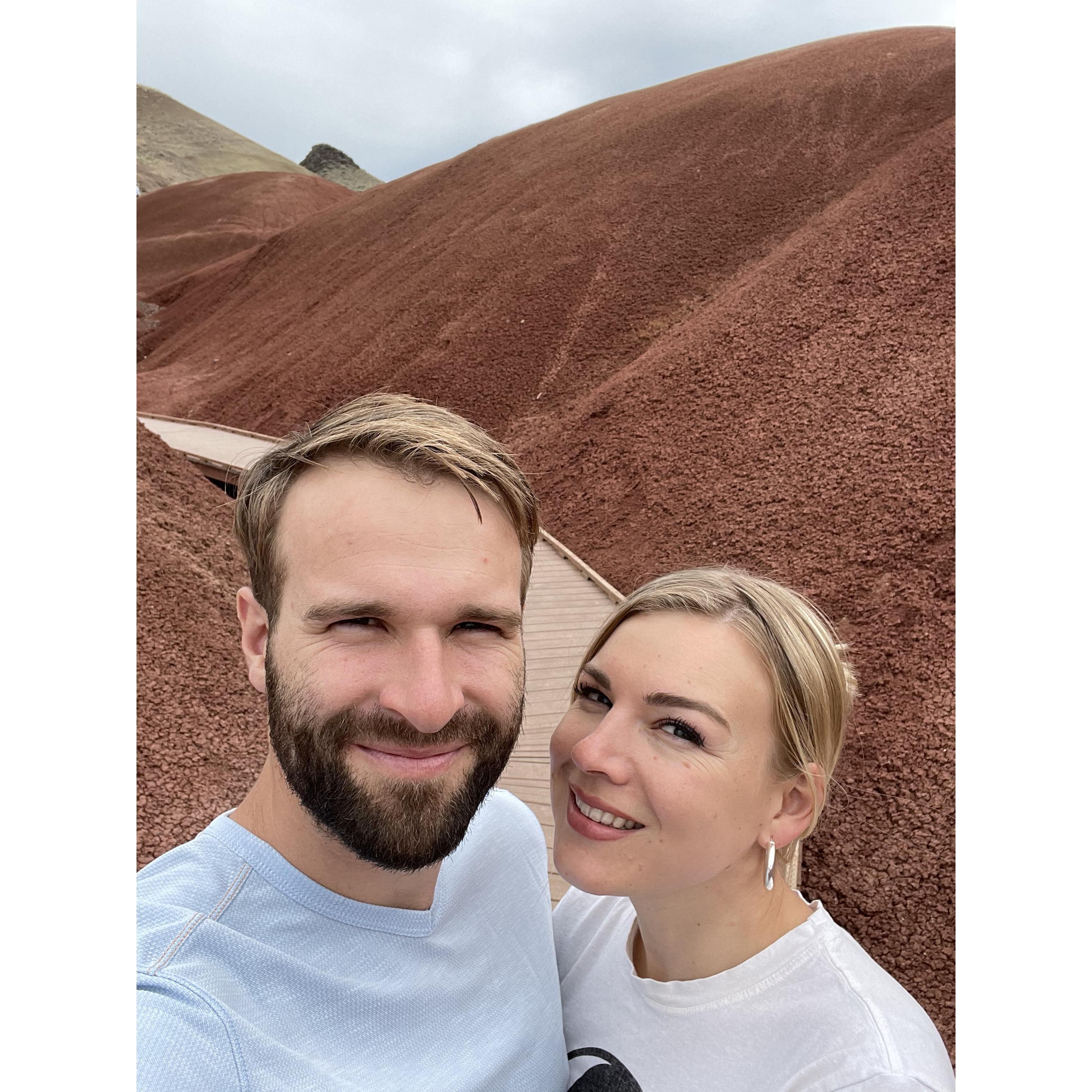 Painted hills in Oregon