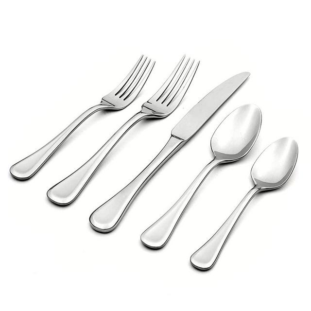 Oneida Virage 20 Piece Everyday Flatware Set, Service for 4, 18/0 Stainless Steel, silverware set