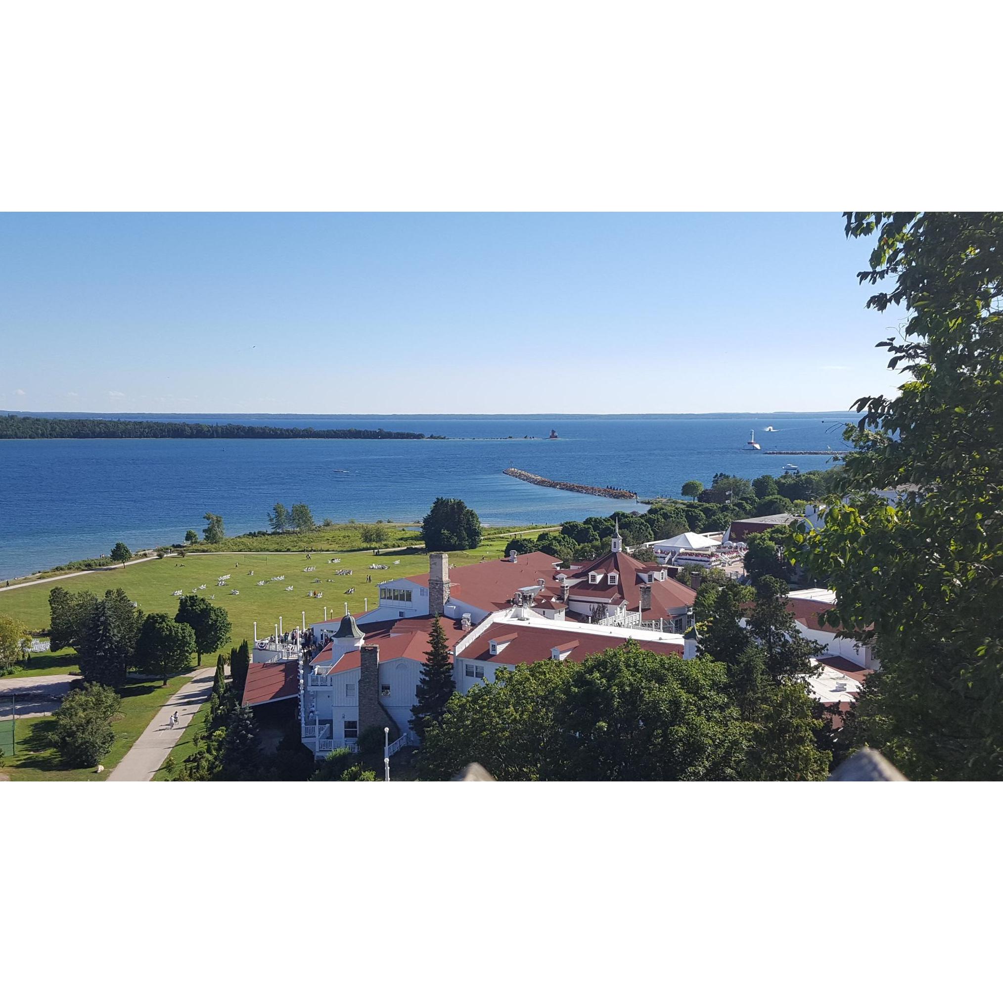 Overlooking Mission Point Resort